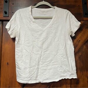 Old Navy White Everywear V-Neck T-Shirt